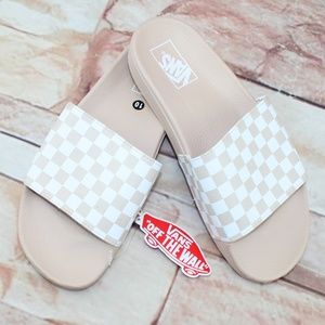 vans sepia rose checkerboard